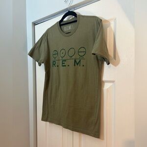 R.E.M. Green Graphic T-Shirt | Earth Air Fire Water | Metal Back Print